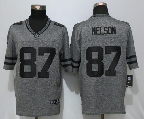 Jordy Nelson Green Bay Packers gray jersey
