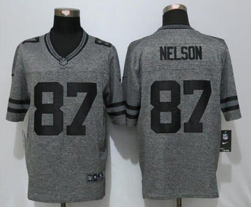 Jordy Nelson Green Bay Packers gray jersey