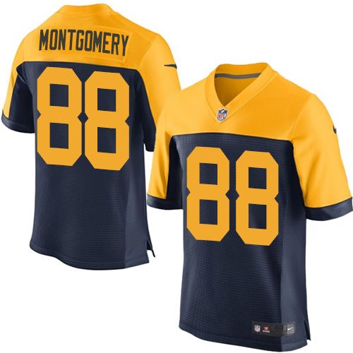 Ty Montgomery Green Bay Packers navy Elite jersey