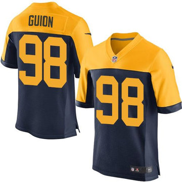 Letroy Guion Green Bay Packers navy Elite jersey
