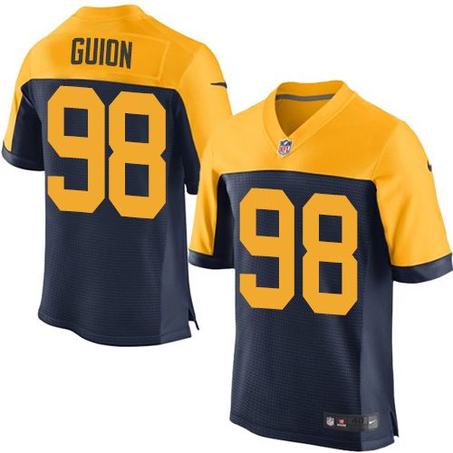 Letroy Guion Green Bay Packers navy Elite jersey