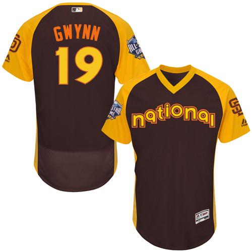 Tony Gwynn San Diego Padres brown All-Star jersey