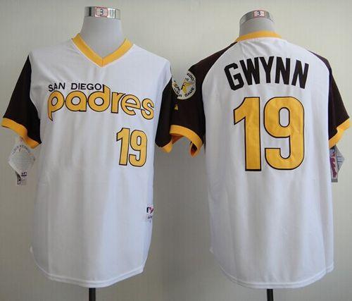 Tony Gwynn San Diego Padres white jersey