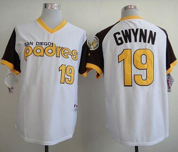 Tony Gwynn San Diego Padres white jersey