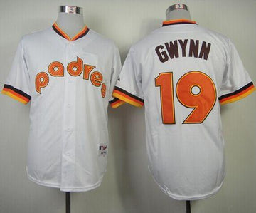 Tony Gwynn San Diego Padres white jersey