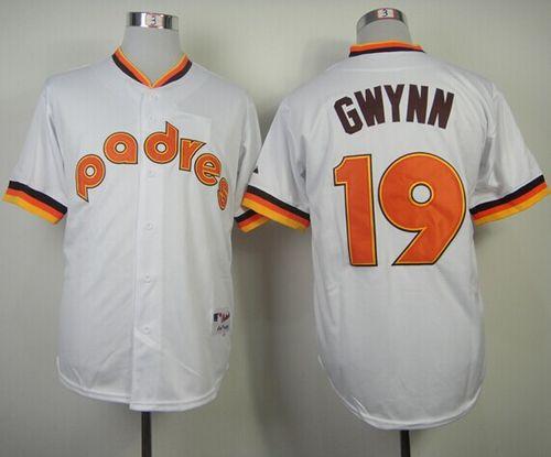 Tony Gwynn San Diego Padres white jersey