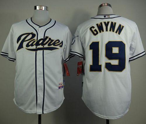 Tony Gwynn San Diego Padres white Home jersey