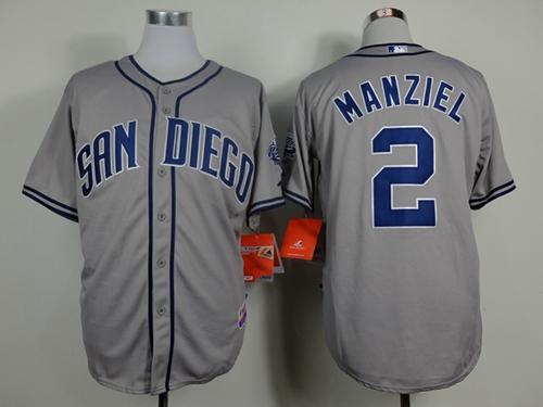 Johnny Manziel San Diego Padres grey jersey