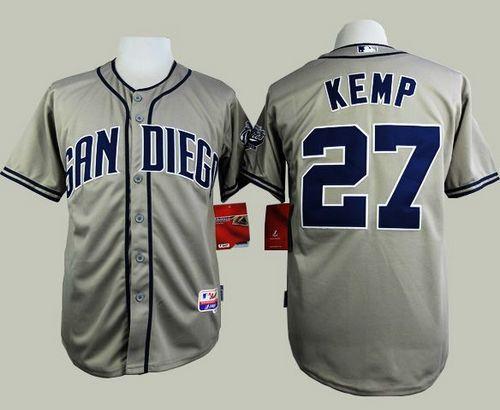 Matt Kemp San Diego Padres grey jersey