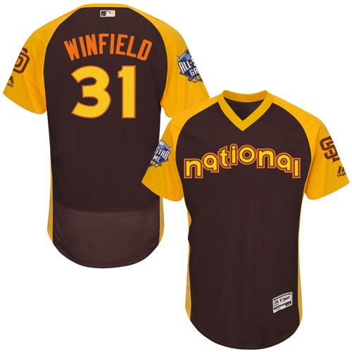 Dave Winfield San Diego Padres brown All-Star jersey