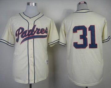 Dave Winfield San Diego Padres cream jersey