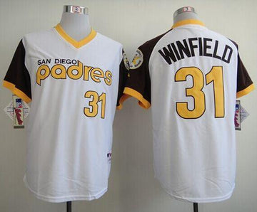Dave Winfield San Diego Padres white jersey