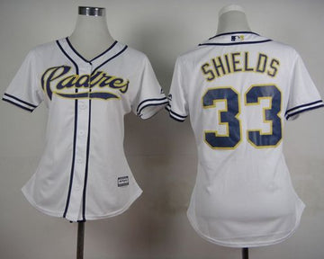 James Shields San Diego Padres white Home jersey