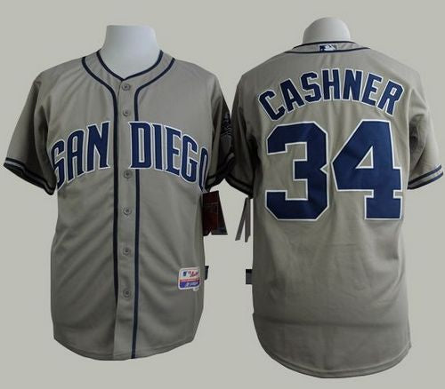 Andrew Cashner San Diego Padres grey jersey