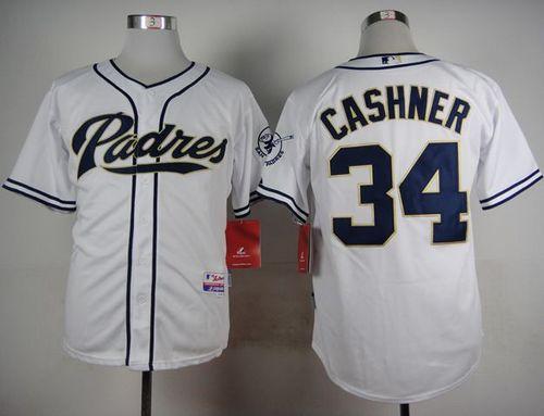 Andrew Cashner San Diego Padres white jersey