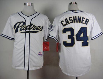 Andrew Cashner San Diego Padres white jersey