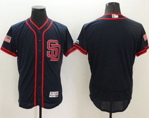 Custom San Diego Padres navy Fashion jersey