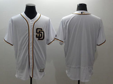 Custom San Diego Padres white Authentic jersey