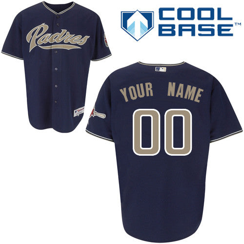 Custom San Diego Padres blue Authentic jersey