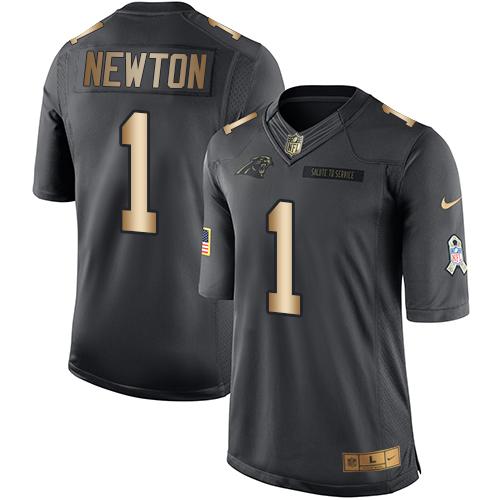 Cam Newton Carolina Panthers black Salute To Service jersey