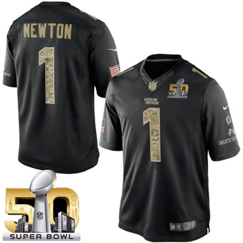 Cam Newton Carolina Panthers black Salute To Service jersey
