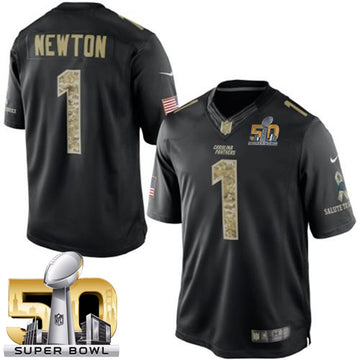 Cam Newton Carolina Panthers black Salute To Service jersey