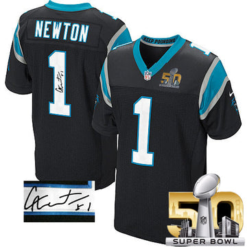 Cam Newton Carolina Panthers black Elite jersey