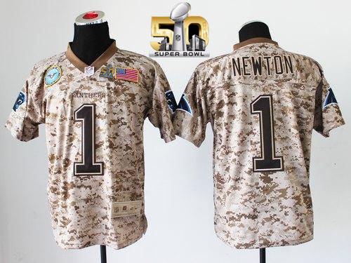 Cam Newton Carolina Panthers camo Elite jersey