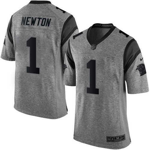 Cam Newton Carolina Panthers gray jersey