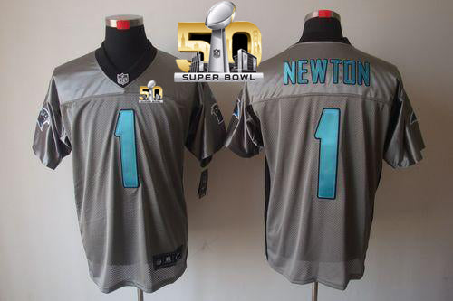 Cam Newton Carolina Panthers grey Elite jersey