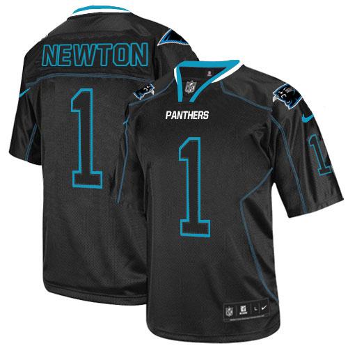 Cam Newton Carolina Panthers black Elite jersey