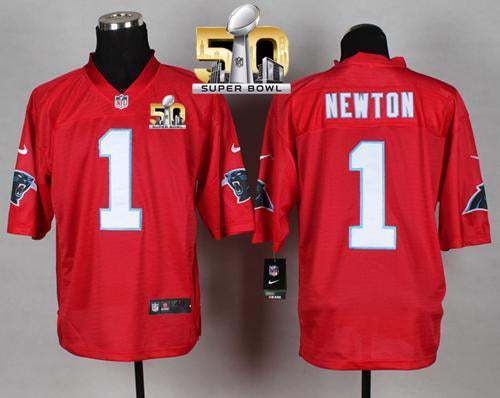 Cam Newton Carolina Panthers red Elite jersey