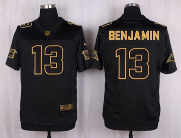 Kelvin Benjamin Carolina Panthers black Gold Collection jersey