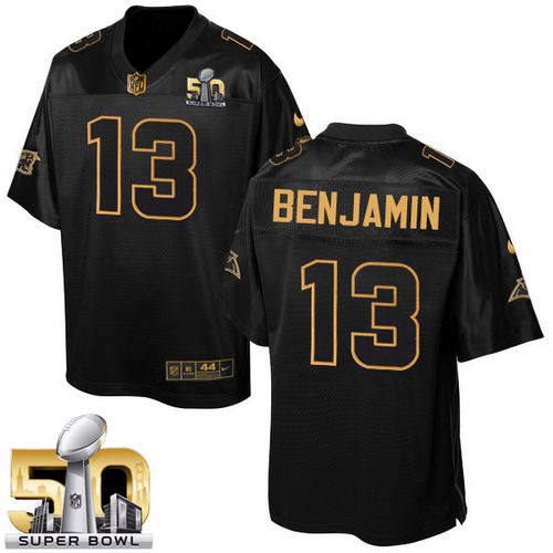 Kelvin Benjamin Carolina Panthers black Gold Collection jersey