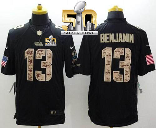Kelvin Benjamin Carolina Panthers black Salute To Service jersey
