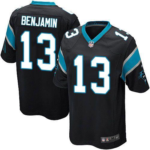 Kelvin Benjamin Carolina Panthers black Game jersey