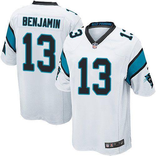 Kelvin Benjamin Carolina Panthers white Game jersey