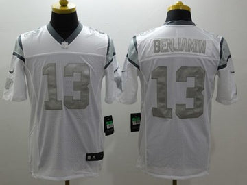 Kelvin Benjamin Carolina Panthers white Platinum jersey