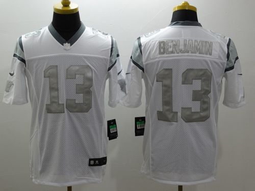 Kelvin Benjamin Carolina Panthers white Platinum jersey