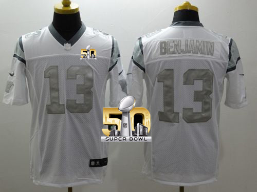 Kelvin Benjamin Carolina Panthers white Platinum jersey