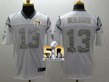 Kelvin Benjamin Carolina Panthers white Platinum jersey