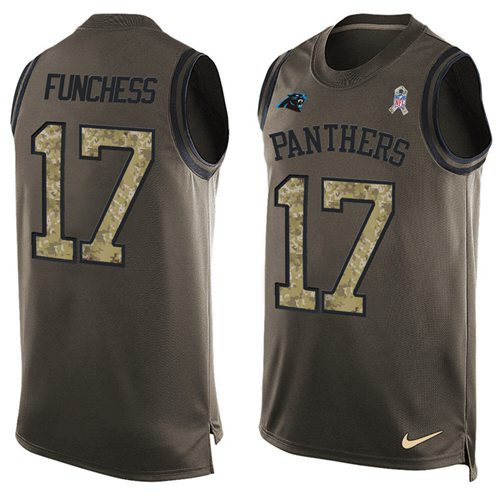 Devin Funchess Carolina Panthers green Salute To Service jersey