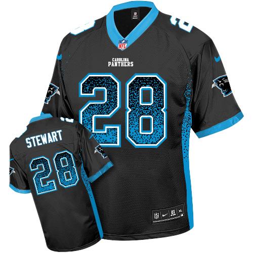 Jonathan Stewart Carolina Panthers black Elite jersey