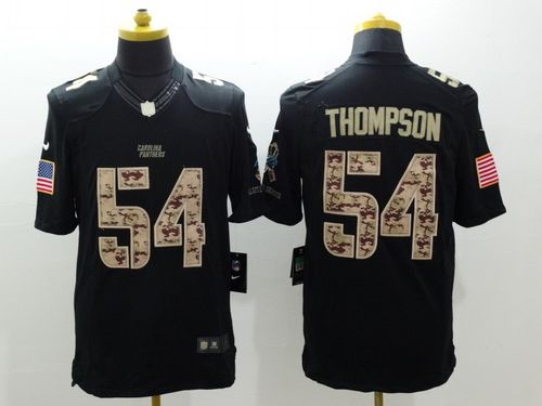 Shaq Thompson Carolina Panthers black Salute To Service jersey