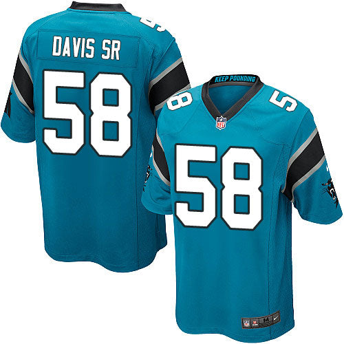 Thomas Davis Sr Carolina Panthers blue Elite jersey