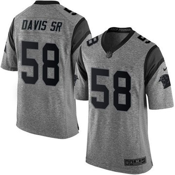 Thomas Davis Sr Carolina Panthers gray jersey