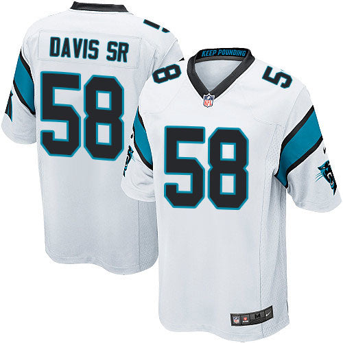 Thomas Davis Sr Carolina Panthers white Elite jersey