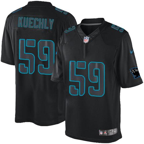 Luke Kuechly Carolina Panthers black jersey