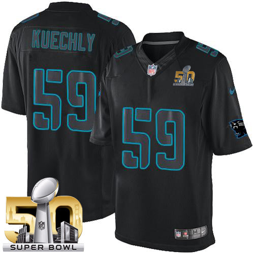 Luke Kuechly Carolina Panthers black jersey