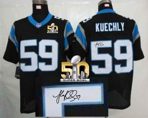 Luke Kuechly Carolina Panthers black Elite jersey